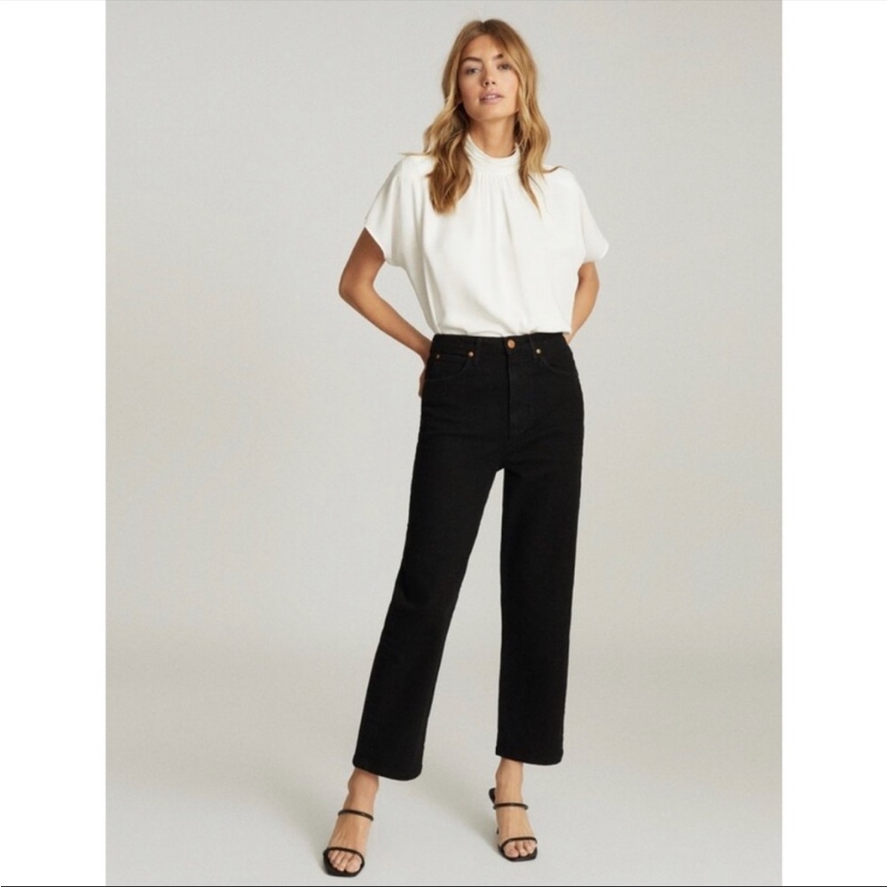 Reiss Straight High Rise Crop Jean